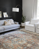 Loloi II Skye SKY-07 Terracotta/Sky Area Rug Lifestyle Image Feature