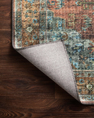 Loloi II Skye SKY-07 Terracotta/Sky Area Rug Lifestyle Image Feature