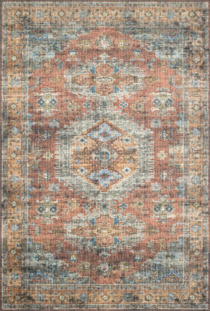 Loloi II Skye SKY-07 Terracotta/Sky Area Rug main image