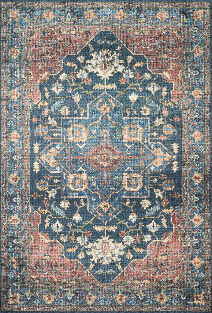 Loloi II Skye SKY-08 Denim/Brick Area Rug main image