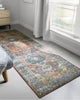 Loloi II Skye SKY-11 Rust/Blue Area Rug Lifestyle Image Feature