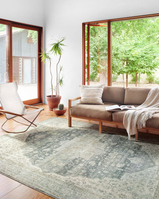 Loloi Skye SKY-12 Charcoal / Dove Area Rug Lifestyle Image Feature