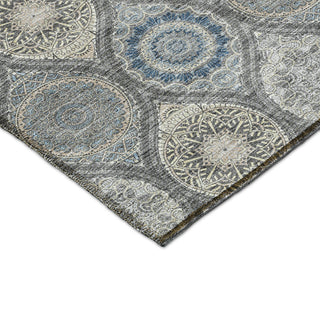 Dalyn Solace SL1 Gray Machine Washable Area Rug Corner Image