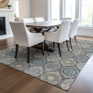 Dalyn Solace SL1 Gray Machine Washable Area Rug Lifestyle Image Feature