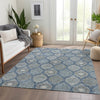 Dalyn Solace SL1 Navy Machine Washable Area Rug Lifestyle Image Feature
