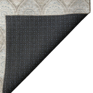 Dalyn Solace SL1 Taupe Machine Washable Area Rug Backing Image