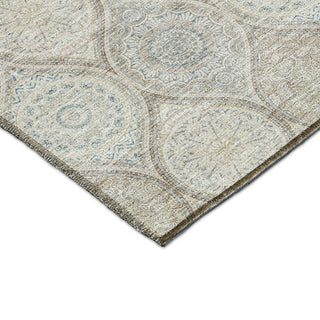 Dalyn Solace SL1 Taupe Machine Washable Area Rug Corner Image