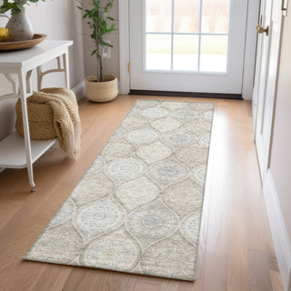 Dalyn Solace SL1 Taupe Machine Washable Area Rug Runner Lifestyle Image Feature