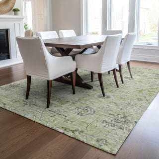 Dalyn Solace SL10 Aloe Machine Washable Area Rug Lifestyle Image Feature