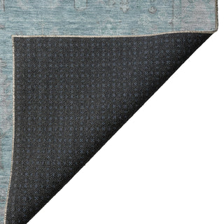 Dalyn Solace SL11 Aqua Machine Washable Area Rug Backing Image