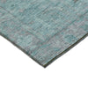 Dalyn Solace SL11 Aqua Machine Washable Area Rug Corner Image