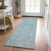 Dalyn Solace SL11 Aqua Machine Washable Area Rug Runner Lifestyle Image Feature