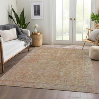 Dalyn Solace SL11 Coral Machine Washable Area Rug Lifestyle Image Feature