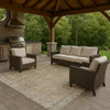 Dalyn Solace SL11 Tan Machine Washable Area Rug Outdoor Lifestyle Image Feature