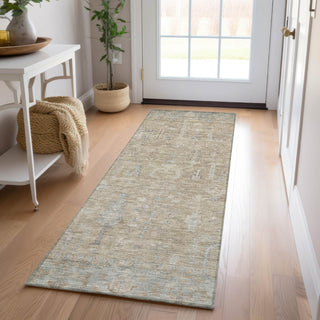 Dalyn Solace SL11 Tan Machine Washable Area Rug Runner Lifestyle Image Feature