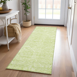 Dalyn Solace SL12 Lime Machine Washable Area Rug Runner Lifestyle Image Feature