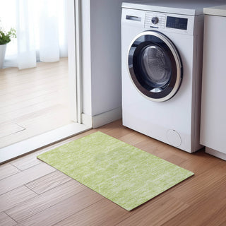 Dalyn Solace SL12 Lime Machine Washable Area Rug Scatter Lifestyle Image Feature