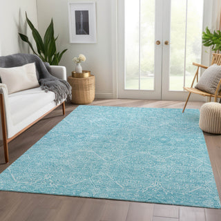 Dalyn Solace SL12 Sky Machine Washable Area Rug Lifestyle Image Feature