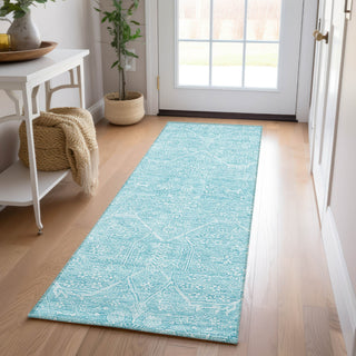 Dalyn Solace SL12 Sky Machine Washable Area Rug Runner Lifestyle Image Feature