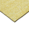 Dalyn Solace SL12 Yellow Machine Washable Area Rug Corner Image