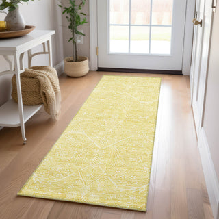 Dalyn Solace SL12 Yellow Machine Washable Area Rug Runner Lifestyle Image Feature