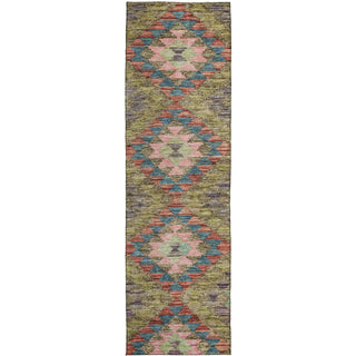 Dalyn Solace SL13 Green Machine Washable Area Rug Runner Main Image