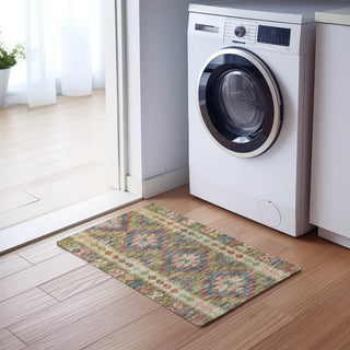 Dalyn Solace SL13 Green Machine Washable Area Rug Scatter Lifestyle Image Feature