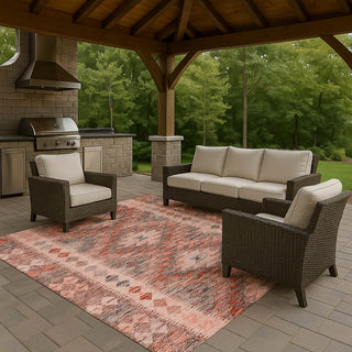 Dalyn Solace SL13 Terracotta Machine Washable Area Rug Outdoor Lifestyle Image Feature