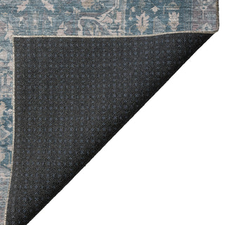 Dalyn Solace SL14 Blue Machine Washable Area Rug Backing Image