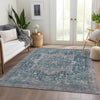Dalyn Solace SL14 Blue Machine Washable Area Rug Lifestyle Image Feature