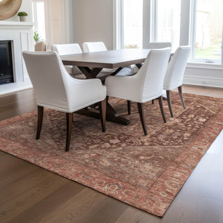 Dalyn Solace SL14 Burgundy Machine Washable Area Rug Lifestyle Image Feature