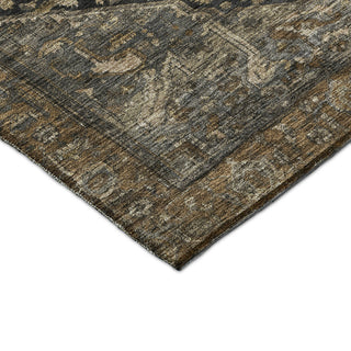 Dalyn Solace SL14 Charcoal Machine Washable Area Rug Corner Image