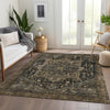 Dalyn Solace SL14 Charcoal Machine Washable Area Rug Lifestyle Image Feature