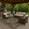 Dalyn Solace SL14 Charcoal Machine Washable Area Rug Outdoor Lifestyle Image Feature