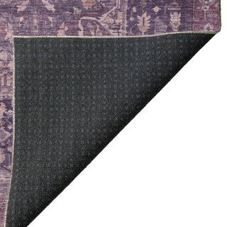 Dalyn Solace SL14 Eggplant Machine Washable Area Rug Backing Image