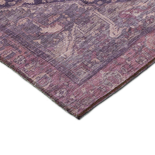 Dalyn Solace SL14 Eggplant Machine Washable Area Rug Corner Image