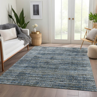 Dalyn Solace SL3 Denim Machine Washable Area Rug Lifestyle Image Feature