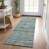 Dalyn Solace SL3 Teal Machine Washable Area Rug Runner Lifestyle Image Feature