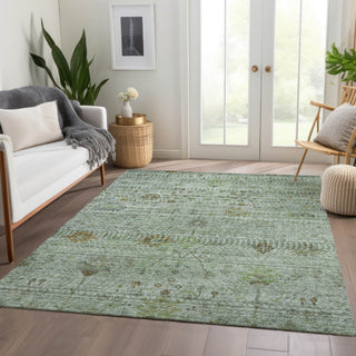 Dalyn Solace SL4 Aloe Machine Washable Area Rug Lifestyle Image Feature