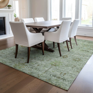 Dalyn Solace SL4 Aloe Machine Washable Area Rug Lifestyle Image Feature