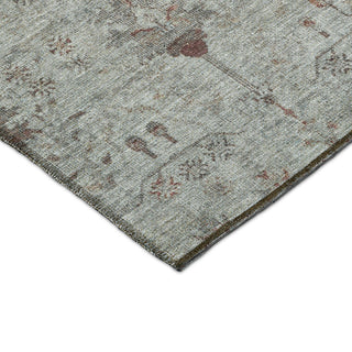 Dalyn Solace SL4 Gray Machine Washable Area Rug Corner Image