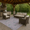 Dalyn Solace SL4 Lavender Machine Washable Area Rug Outdoor Lifestyle Image Feature