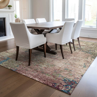 Dalyn Solace SL5 Blush Machine Washable Area Rug Lifestyle Image Feature