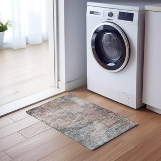 Dalyn Solace SL5 Gray Machine Washable Area Rug Scatter Lifestyle Image Feature