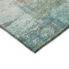 Dalyn Solace SL5 Teal Machine Washable Area Rug Corner Image