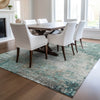 Dalyn Solace SL5 Teal Machine Washable Area Rug Lifestyle Image Feature