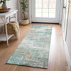 Dalyn Solace SL5 Teal Machine Washable Area Rug Runner Lifestyle Image Feature