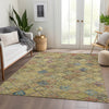 Dalyn Solace SL6 Gold Machine Washable Area Rug Lifestyle Image Feature