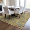 Dalyn Solace SL6 Gold Machine Washable Area Rug Lifestyle Image Feature