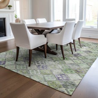 Dalyn Solace SL6 Green Machine Washable Area Rug Lifestyle Image Feature